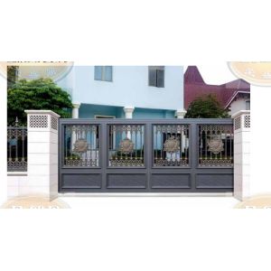 China Modern Galvanized Steel Villa Gate for Coastal Areas factory