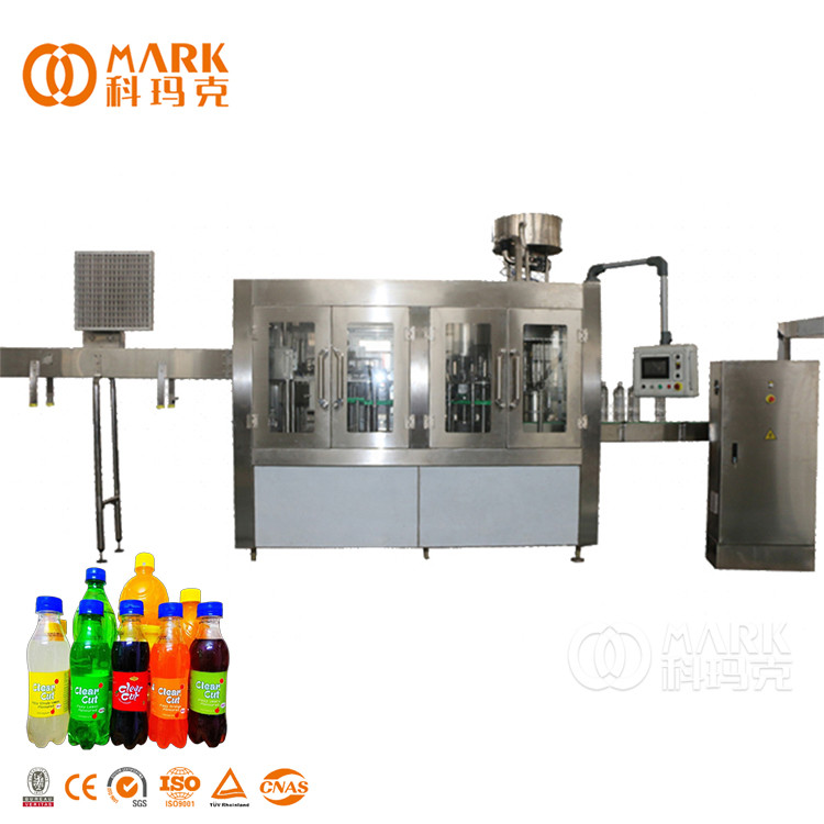 High Quality Soda Bottling Machine , 3000bph Beverage Bottle Filling Packaging