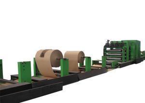 China Automatic Pasting Paper Bag Machinery With Motor - Driven 35.3m×2.4m×2.7m factory