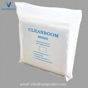 China VPT801 Non-Waterproof Anti-Static Lint Free 100% Polyester Microfiber Cleanroom Wipers factory