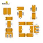 6 Person Inflatable Floating Dock Platform PVC Water Floating Air Dock