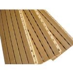 Sound Absorbing Wooden Grooved Acoustic Panel for Cinema , Church Acoustic