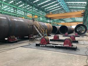 China 200 Ton Lead Screw Pipe Welding Rotator Heavy Duty Conventional With PU Wheels factory