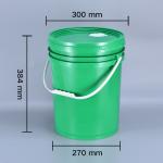 5 Gallon 20 Liter Plastic Bucket With Oil Nozzle For Chemical Liquid 100% PP