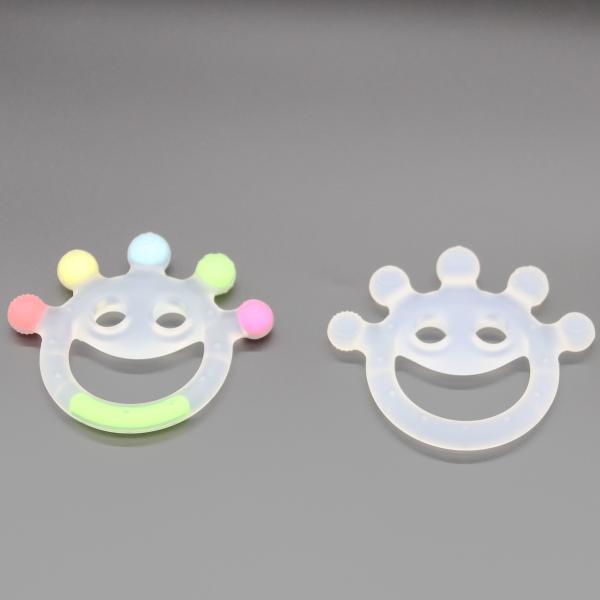 Food Grade Silicone Baby Teether Toys Silicone Non-toxic Baby Rattles Teething