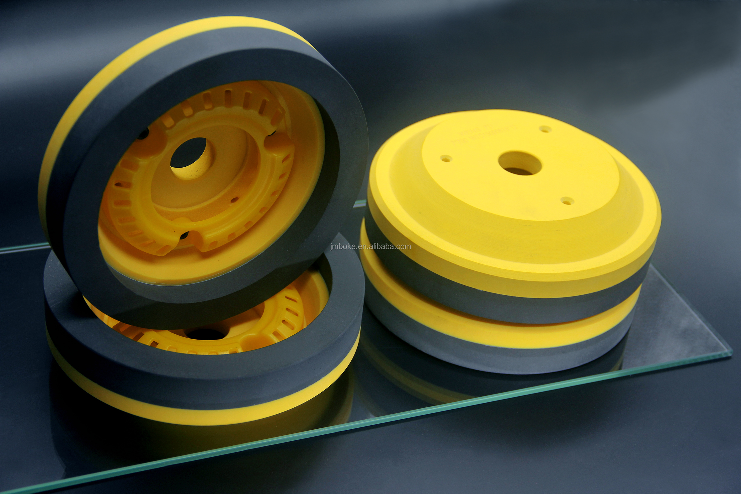 Yellow Cup Rearview Mirror Dedicated Resin Grinding Wheel For Glass Processing