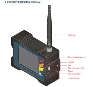 China DAM825 Industry Wireless Inclinometer Monitor With Rechargeable Battery Power Supply factory