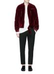 Mens Ruche Sleeve Winter Cotton Velvet Jacket
