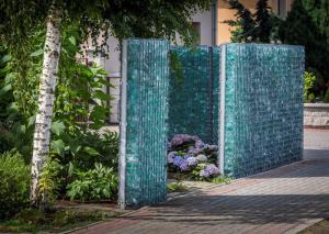 China Gabion Fence System Stone Mesh Retaining Wall 80 * 100 Mm Hole Size factory