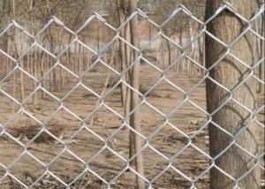 China 6 Ft X 50 Ft 4.8mm Galvanized Chain Link Fence Diamond Hole factory
