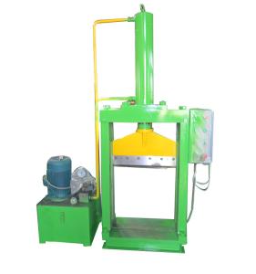 China Single Knife Hydraulic Press Bale Cutter / Rubber Cutting Machine factory