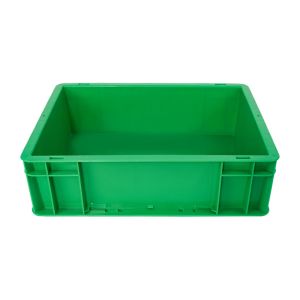 Stackable Solid Box Plastic EU Crate for Storing and Transporting in Warehouse