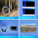 PQWT CL400 Water Leak Sound Detector Machine Depth 4M Spectrum Technology