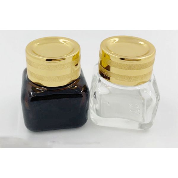 China 15g Ambe Glass Eye Face Cream Jars Gradient  Surface factory