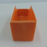 Die Cut Collapsible Corrugated Plastic Boxes For Flange Storage