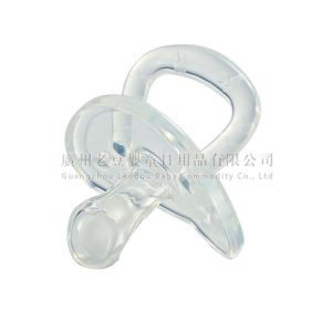 China Transparent Silicone Baby Nipple / Baby Teether / Baby Pacifier on sale