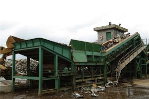China Economical Steel Scrap Shredder Machine Operation Room For Empty Cans Bicycles factory