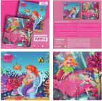 Mermaid Wooden Magnetic Jigsaw Puzzle For Travel Games