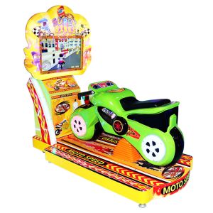 China Motorcycle Arcade Game Motorbike Driving 22 Inches Simulator Biker Racing on sale