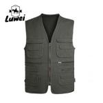 Causal Multi-pocket Sleeveless Oversize Top Utility Waistcoat V-neck Cardigan