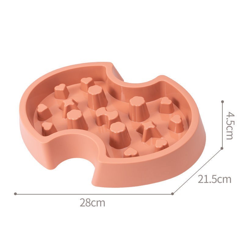Silicone Single Slow Food Bowl Anti Choking For Teddy Golden Cat