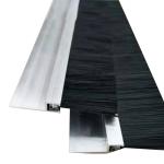 Industrial Customized H-shape Aluminum Alloy Nylon Strip Brush For Door Bottom