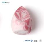 Girls Pink White Poly Bag Drop Makeup Puff Sponge
