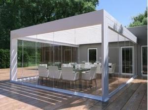 China Outdoor Waterproof Arbours Aluminum Pergola Powder Coated factory