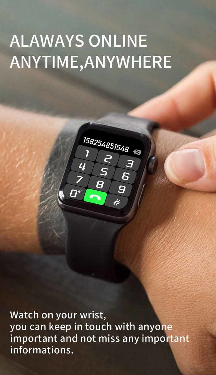 AI Split Screen 1.3 Inch Smart Bluetooth Watch For Android Iphone 21mm