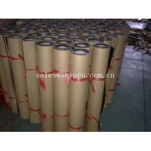Custom Width self-adhesive / PSA backing rubber sheet roll , easy released glue