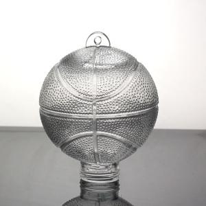 China Customized Surface Handing Football Shaped Glass Bottle for Unique Alcohol Beverage factory