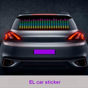 China attention-attractive kinetic design equalizer el car sticker factory