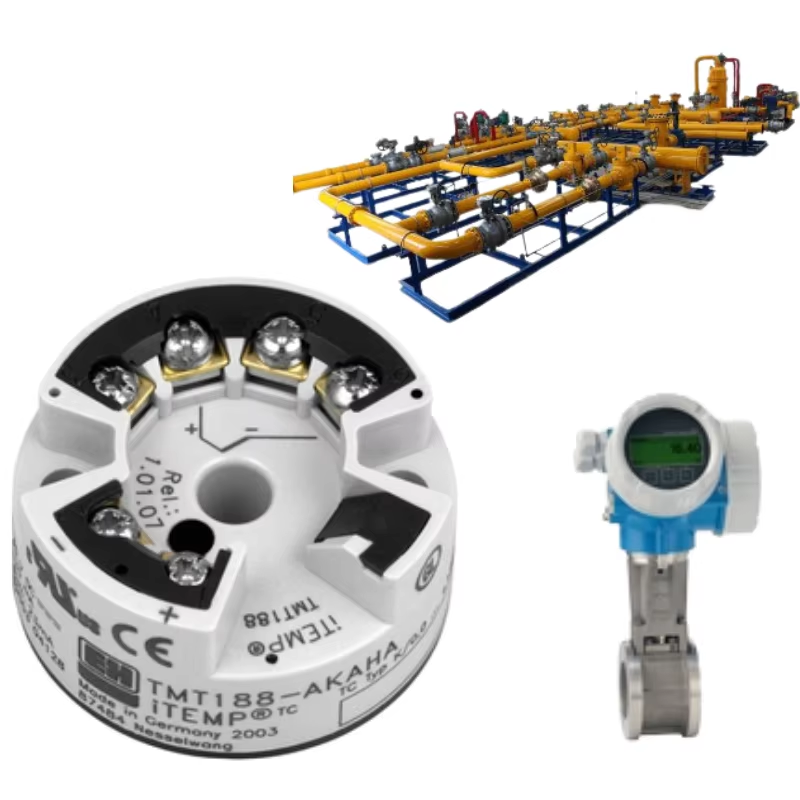 Pressure/flow control device with Endress+Hauser Proline Prowirl D 200 vortex