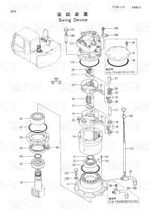 China 9118328 EX60-3 Excavator Swing Drive Catalog Motor Parts with Planetary Gear Reducer factory
