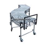 Flexible Extendable Gravity Steel Skate Wheel Conveyor