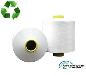 China GRS Full Dull Recycled Polyester Filament Yarn Polyester Yarn Fdy factory