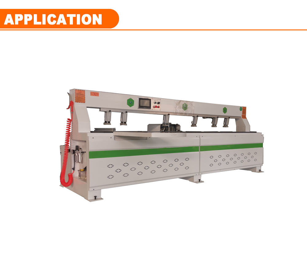 Double Line Horizontal Door Lock Hole Drilling Machine for MDF Plywood Furniture Board