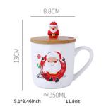 Creative Cartoon Ceramic Coffee Cups Mug For Christmas Festival