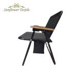 100x40.5x74cm Black Steel Custom Color Folding Double Heated Seat Camping Chair