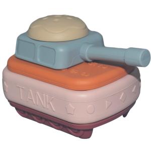 China MHC Montessori Educational Building Block Set Toys Colored Silicone Stacking Blocks factory