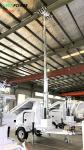 mobile solar LED lighting tower-4x435W solar panel powered-8x200AH batteries-9m