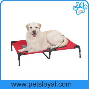 China elevated dog bed Oxford Fabric Outdoor Dog Bed Elevated Pet Cot Bed Factory factory