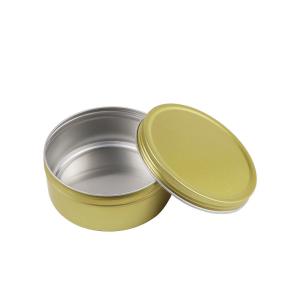 China Round Silver Candy Cosmetic Sample Containers Aluminium 5ml To 500ml Cream Jar factory