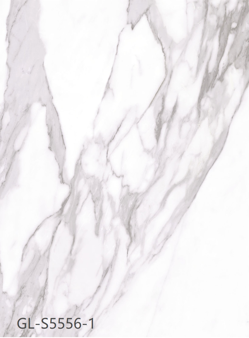 12x24'' Luxury Marble Vinyl Flooring Environmental Friendly Non Corrosive Resilient Ash GKBM Greenpy GL-S5556-1