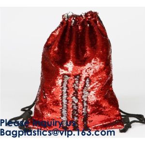 Amazon Hot Sale Strapping Mermaid Reversible Sequin Drawstring Bag, Wholesale
