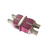 LC Quad Double Deck 4 Port fiber adapter, Singlemode SM/OM3/OM4 Durable,for high