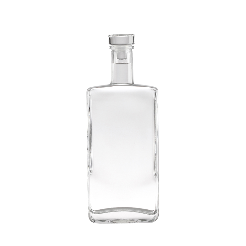 500ml 700ml Custom Empty Frosted Fancy Glass Liquor Bottle for Beverage and Champagne
