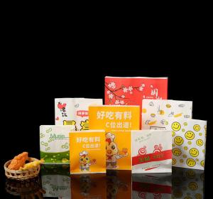 China Oil Proof Food Grade Bbq Kraft Paper Bag With Your Own Logo Print For OLIVE OIL Style factory