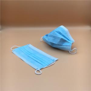 China Adults Elastic 3 Ply Non Woven Face Mask Without Valve Blue or Customized factory