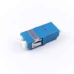 FTTH Duplex LC UPC Optic Fiber Adapter 2 Port Coupler PBT Earless Design for